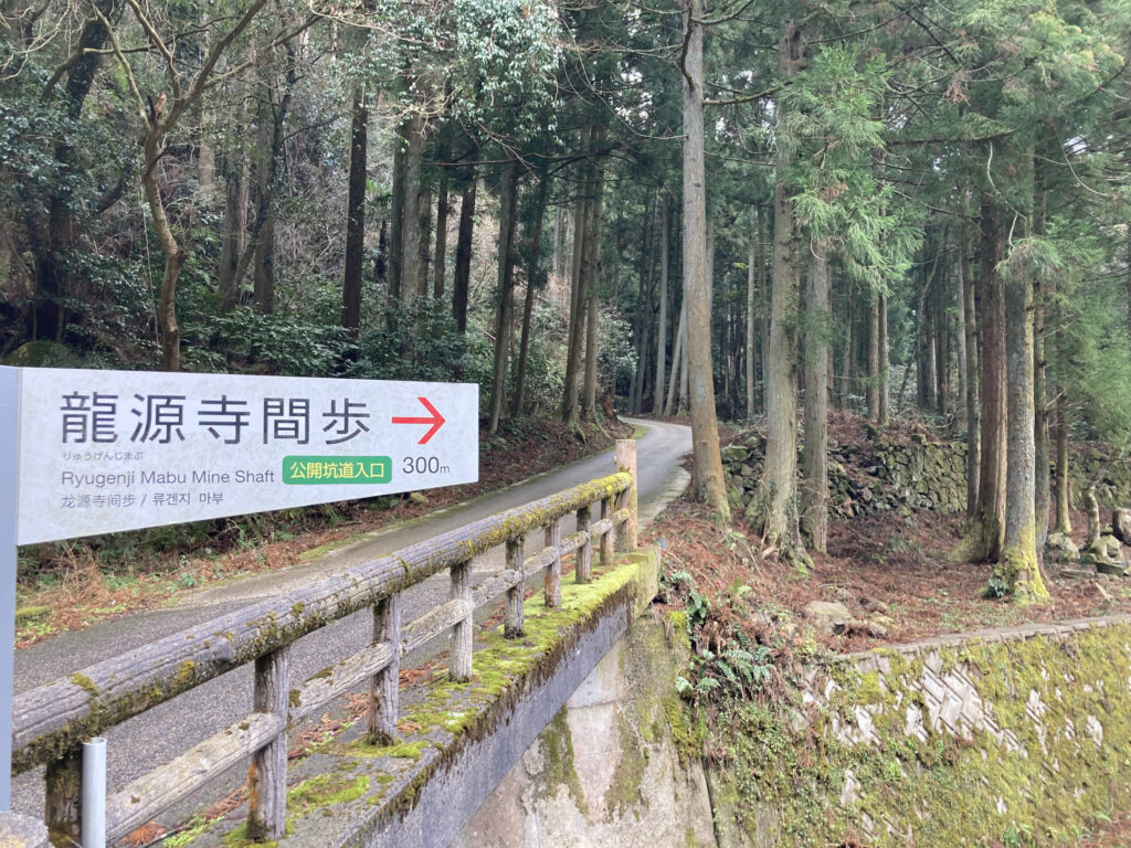 龍源寺間歩までの森林浴の写真