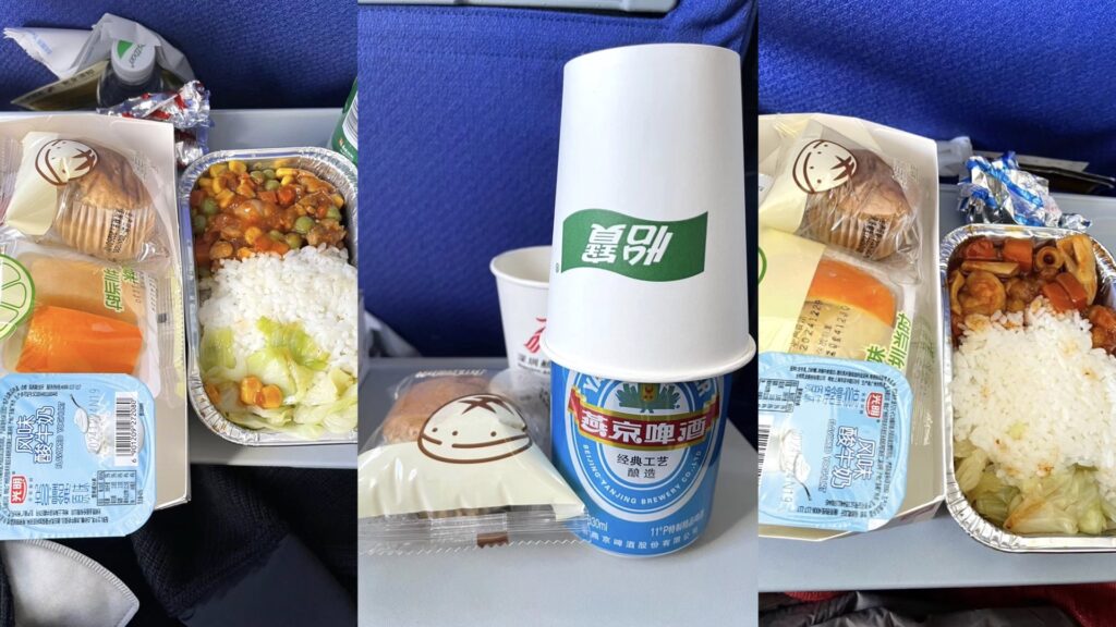 中国東方航空機内食の写真